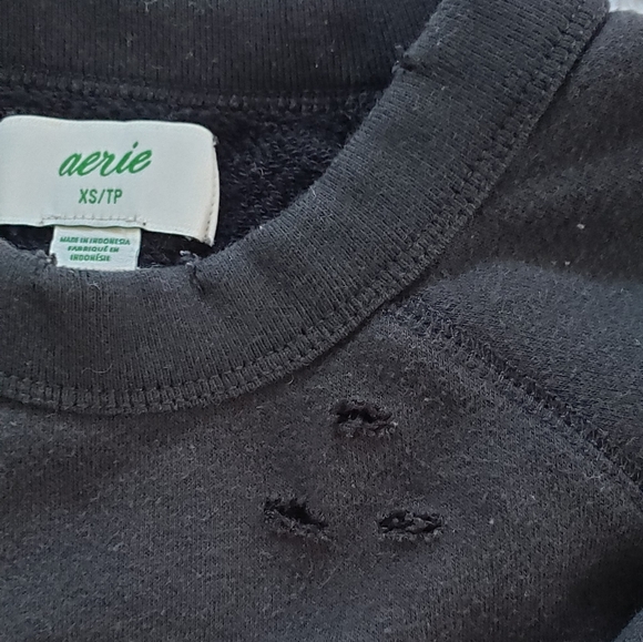 aerie sunday soft distressed crew sweater - Picture 5 of 7
